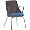 Pledge Cicero Black Stacking Visitor Chair
