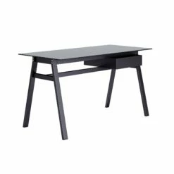 Iconic Glass Home Office Desk Single Drawer