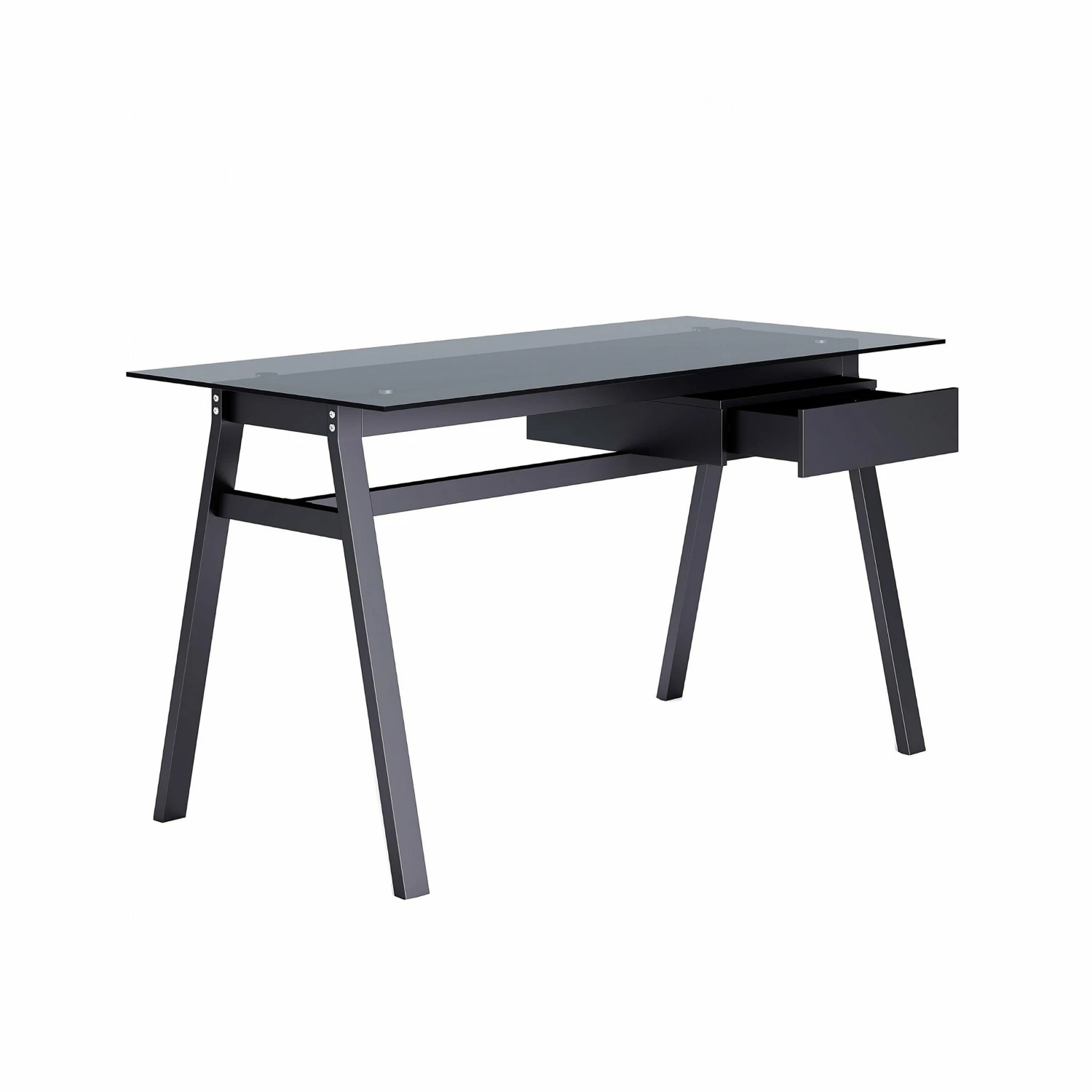 Iconic Glass Home Office Desk Single Drawer 2 Iconic Glass Home Office Desk Single Drawer - Image 2