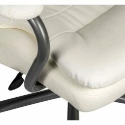 Goliath Bariatric 24 Hour 27 Stone White Leather Faced Manager Chair -Office Furniture Sales 2024 115307