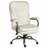Goliath Bariatric 24 Hour 27 Stone White Leather Faced Manager Chair