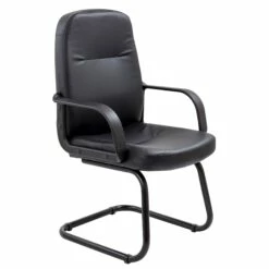 Canasta Leather Look Visitor Chair